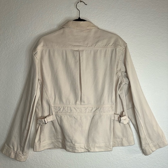 JOHNNY WAS COLLECTION Workman Denim Tencel Cotton Collard Zip Up Jacket VINTAGE - Picture 9 of 14